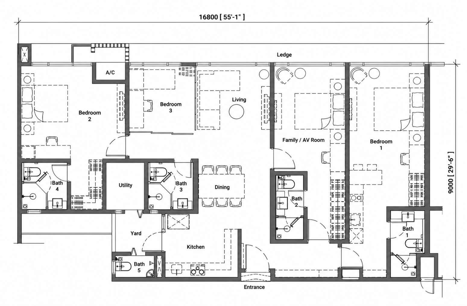 Eskala Residence Type B1 Floor Plan