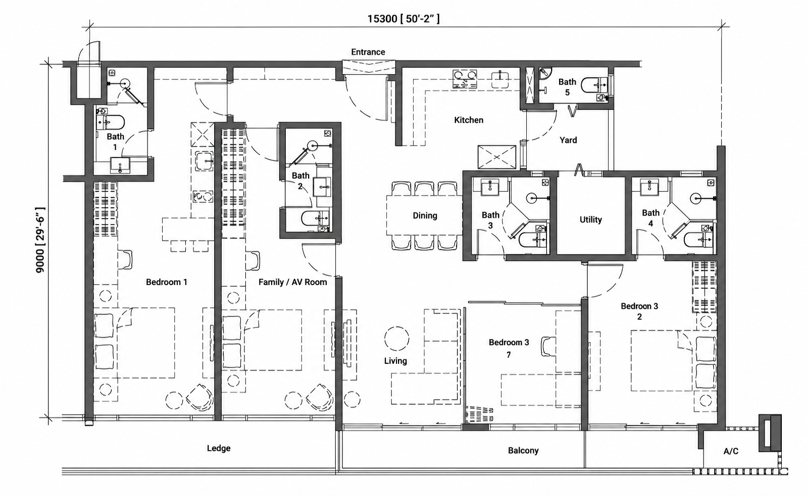 Eskala Residence Type C Floor Plan